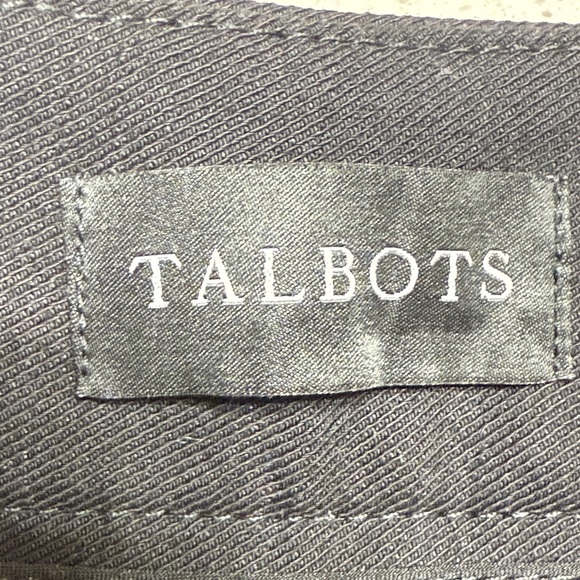 Talbots Greenwich Elegant Black Wide-Leg Pants SZ 12P petite work career twill - Picture 4 of 8